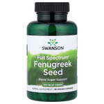 Swanson, Full Spectrum®, семена пажитника, 90 веганских капсул (610 мг в 1 капсуле)