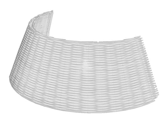 Корзина под елку Люкс (Белый) L 65 1/2 с чехлом