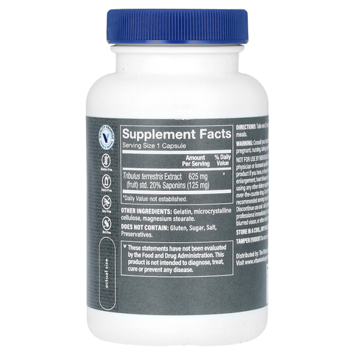 The Vitamin Shoppe, экстракт якорцев стелющихся для мужчин, 625 мг, 100 капсул