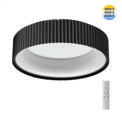 7712/56L AVRA LED SN 033 Светильник металл/акрил/белый/черный LED 56Вт 3000-6500К D460 IP20 пульт ДУ SHARMEL