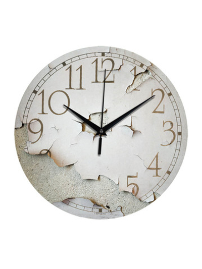 Часы настенные деревянные IDEAL "ПРОШЛЫЙ ВЕК", 30 см, бесшумные, белые Декор для дома, подарок
