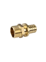 Муфта аксиальная, латунь, наружная резьба,20х1/2", желтый, RTP (200/10)