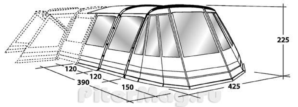 Outwell Montana 6P Front Awning [110214]