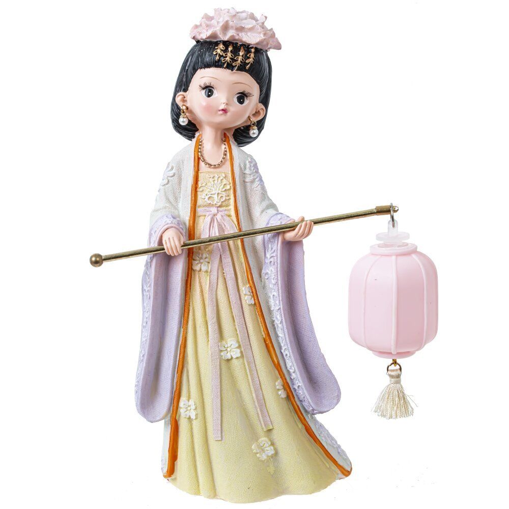 GAEM Фигурка декоративная "Гейша" (подсветка, 3xLR41) , L15 W9 H21 см, 2в.