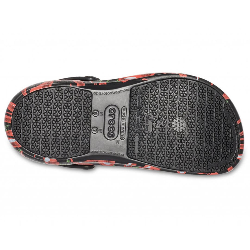 Сабо Crocs Work Bistro Graphic Clog Black Red