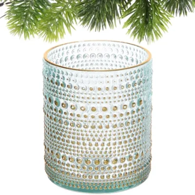 Подсвечник «Хрустальный блеск» 8,5*10 см, Голубой