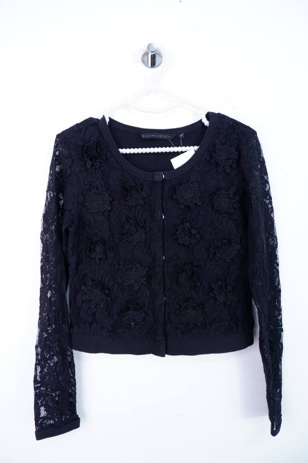Кардиган Silvian Heach кружевной, маркировка ХS, визуально 42 размер