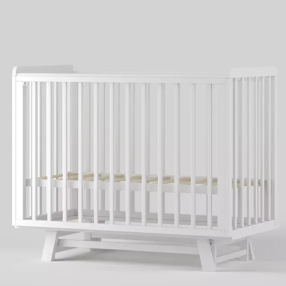 Детская кроватка с продольным маятником Incanto Anniken Белая