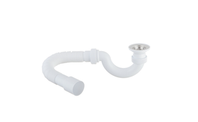 Сифон для душевого поддона Wirquin Virplast 1 1/2х40 мм проточный с выпуском d70 мм с соединением 40/50 мм