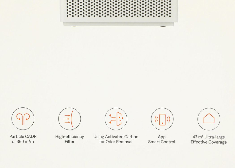 Воздухоочиститель Xiaomi Smart Air Purifier 4 Lite EU,  до 43м2,  белый