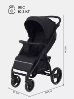 Коляска детская RANT basic "ALPINE" RA450 Black 2025