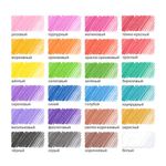 Карандаши цветные ПИФАГОР ЭКО "КЛАССИК", 24 цвета, шестигранные, 182050