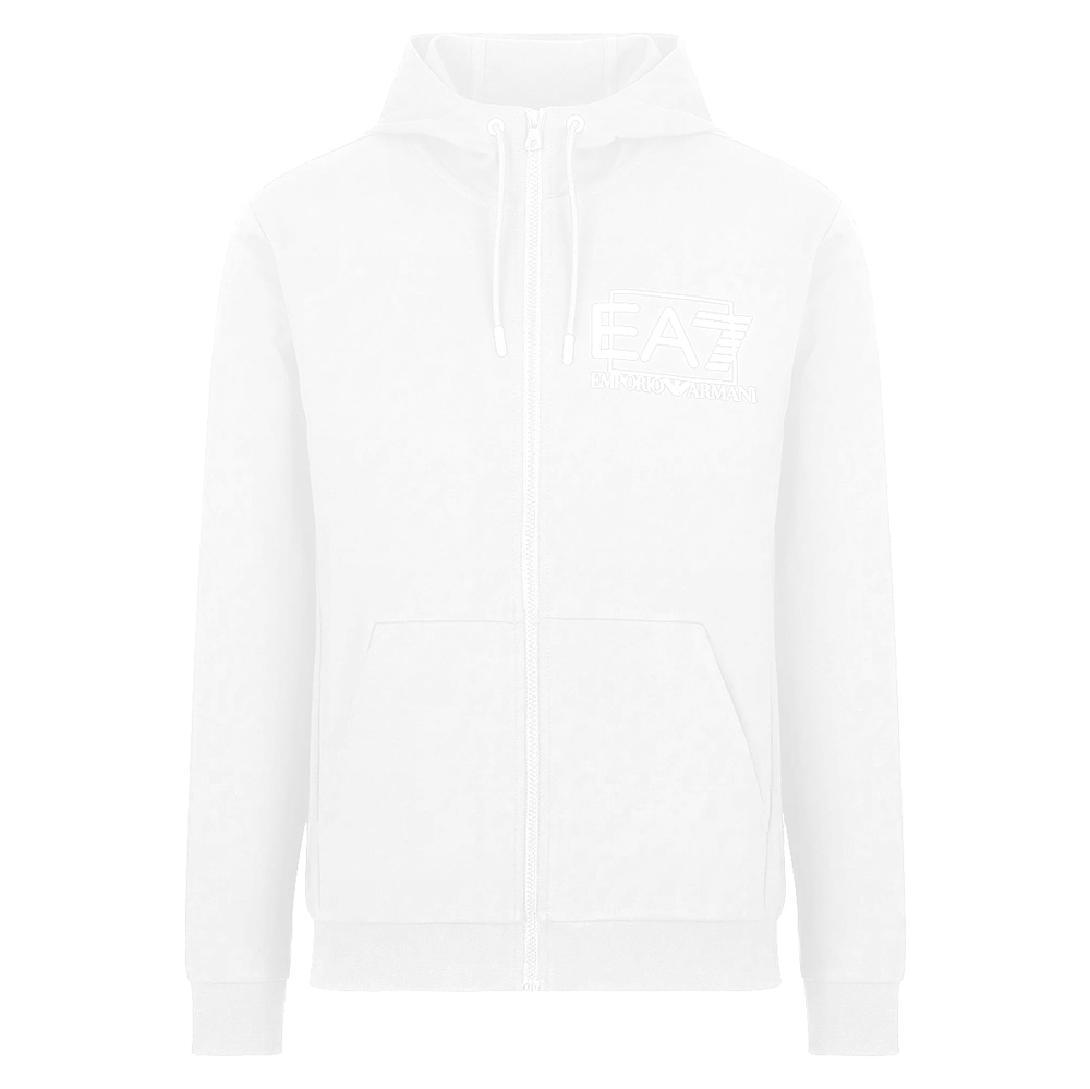 Мужская теннисная кофта EA7 Man Jersey Sweatshirt - white