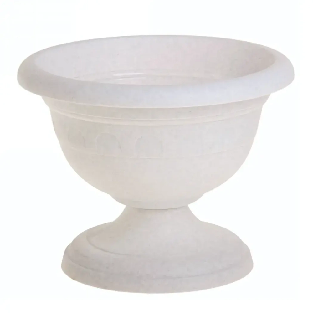 Вазон низкий пластиковый 5,3л d-30см «Колывань» мрамор С146М