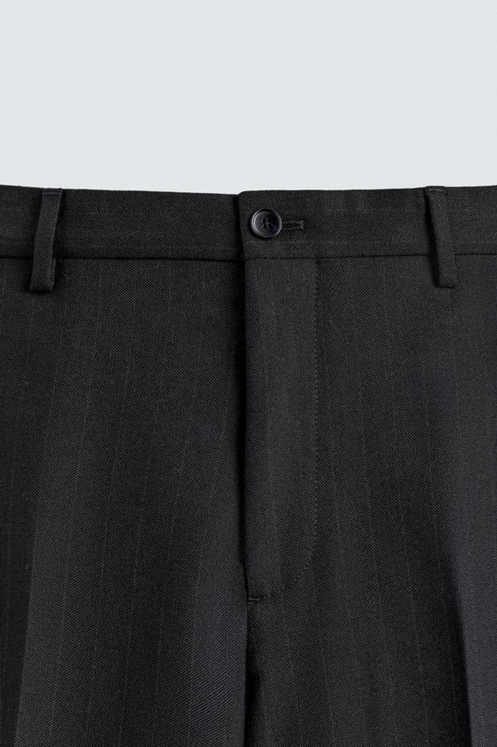 ZARA КОСТЮМНЫЕ БРЮКИ В ТОНКУЮ ПОЛОСКУ, МОРСКОЙ СИНИЙ