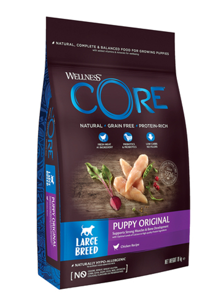 Сухой корм CORE для щенков крупных пород из курицы 10 кг