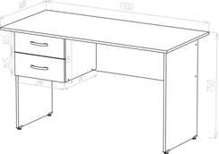 Стол письменный 2 ящика