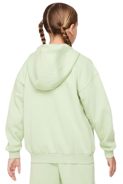 Детская теннисная куртка Nike Sportswear Club Fleece Oversized Full Zip Hoodie - Mint