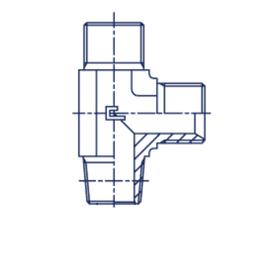 Штуцер FLC BSP 1/4 - NPT 1/4