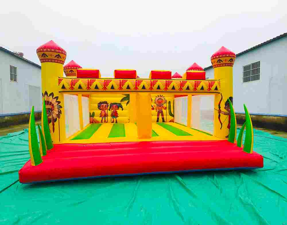 Надувной коммерческий батут "Индейцы", 6*5*2,5 м