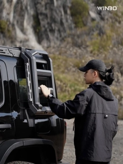 Haval H9 24+ Боковая лесенка к багажнику WINBO MECH