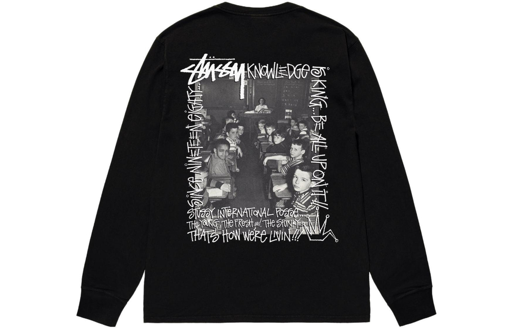 Толстовки Stussy FW23 CLASSROOM LS TEE T, 1994930