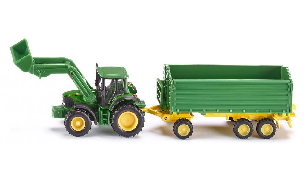 Трактор «John Deere» с прицепом 1:87