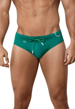 Зеленые принтованные плавки Malibu Swimsuit Brief (Размер: XL) (Цвет: зеленый)