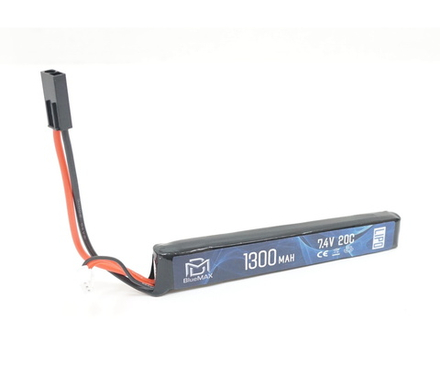Аккумулятор BlueMAX Li-Po 7.4v-1300mah Stick (Mini-Tamiya)