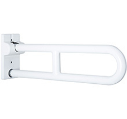 Поручень полукруглый Nofer для людей с ограниченными возможностями 600 мм Белый с нейлоновым покрытием 15051.60.NBA