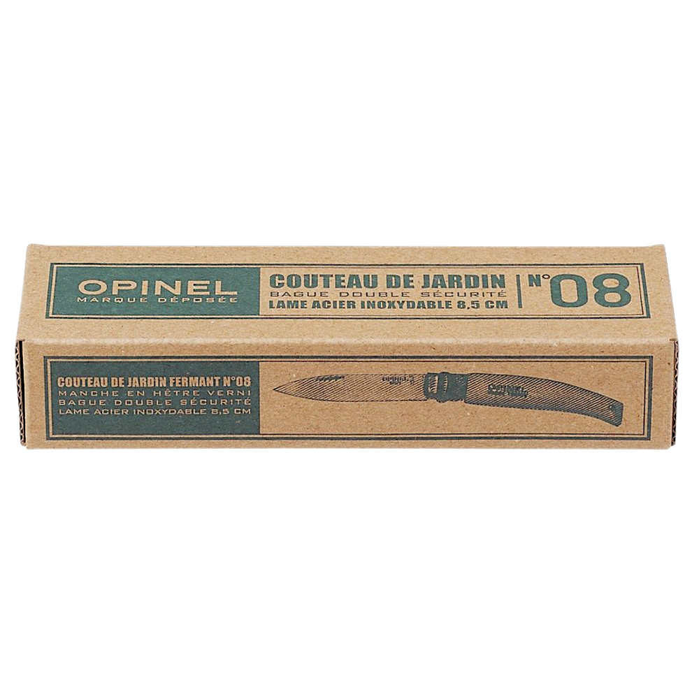 Нож складной Opinel №08 Садовый Нерж. Рукоять из дерева бука