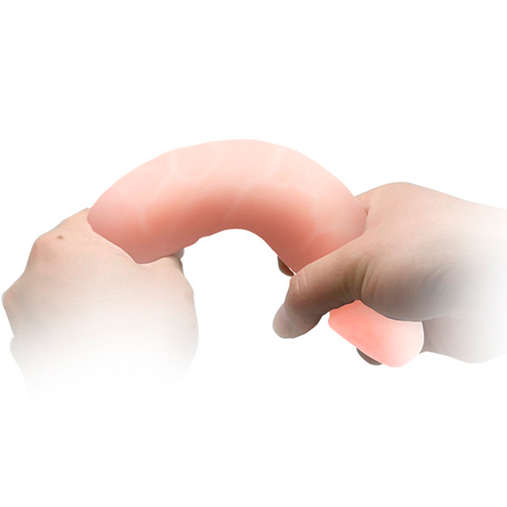 Реалистичный фаллоимитатор 19см с шишечками под головкой Baile BW-007006G