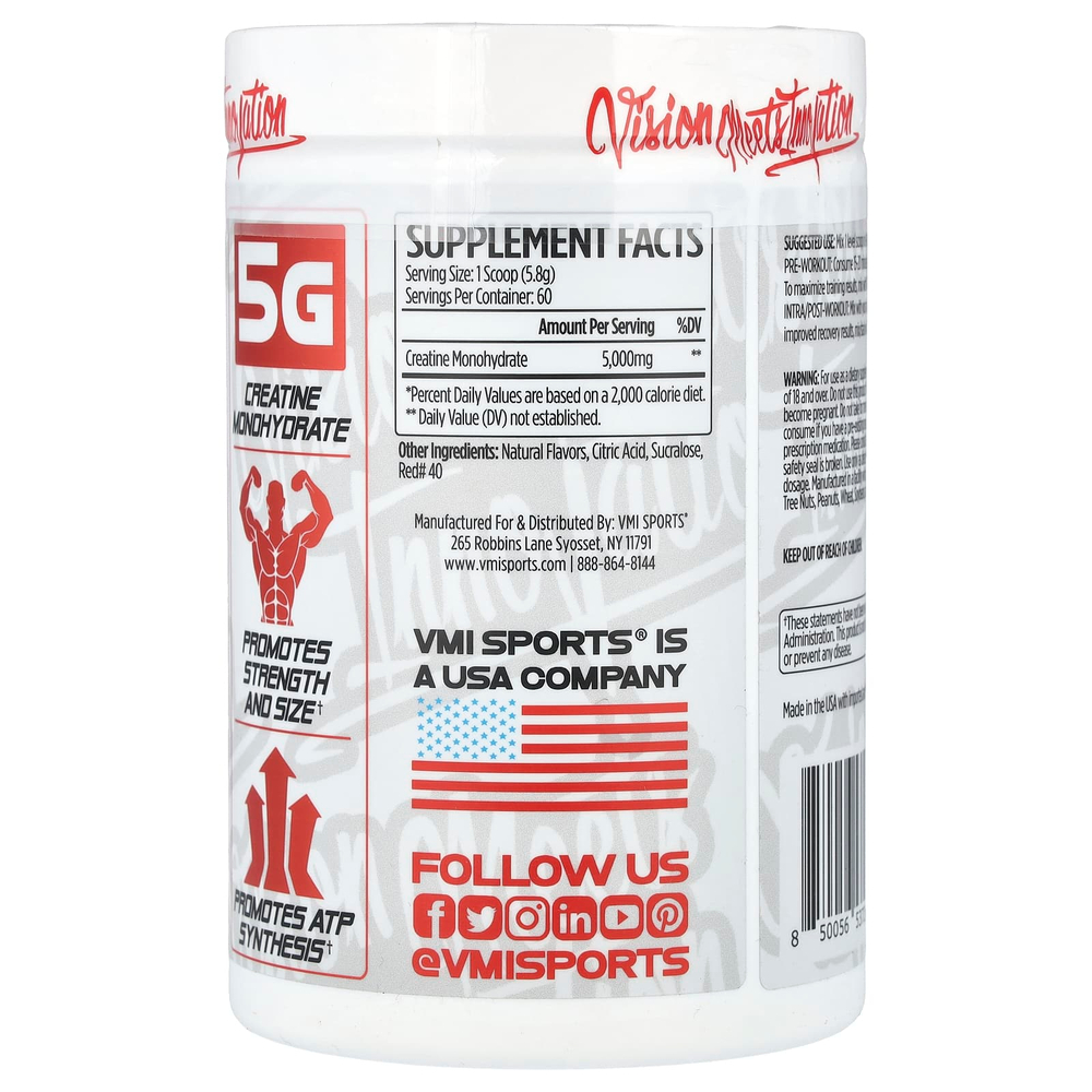 VMI Sports, Моногидрат креатина, жевательная мармеладка, 348 г (12,3 унции)