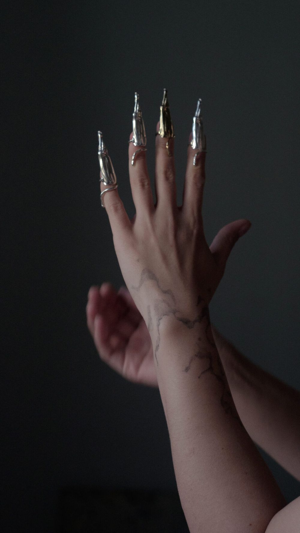 Кольцо Ноготок, позолота