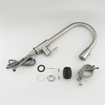 Смеситель для кухни, Frap, выдвиж излив, с картриджем, нерж, F60899-1