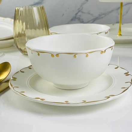 Lenardi 102-099 Набор из 6 салатников 14см АЛЕКСАНДРИЯ в под.уп.(х10)Фарфор