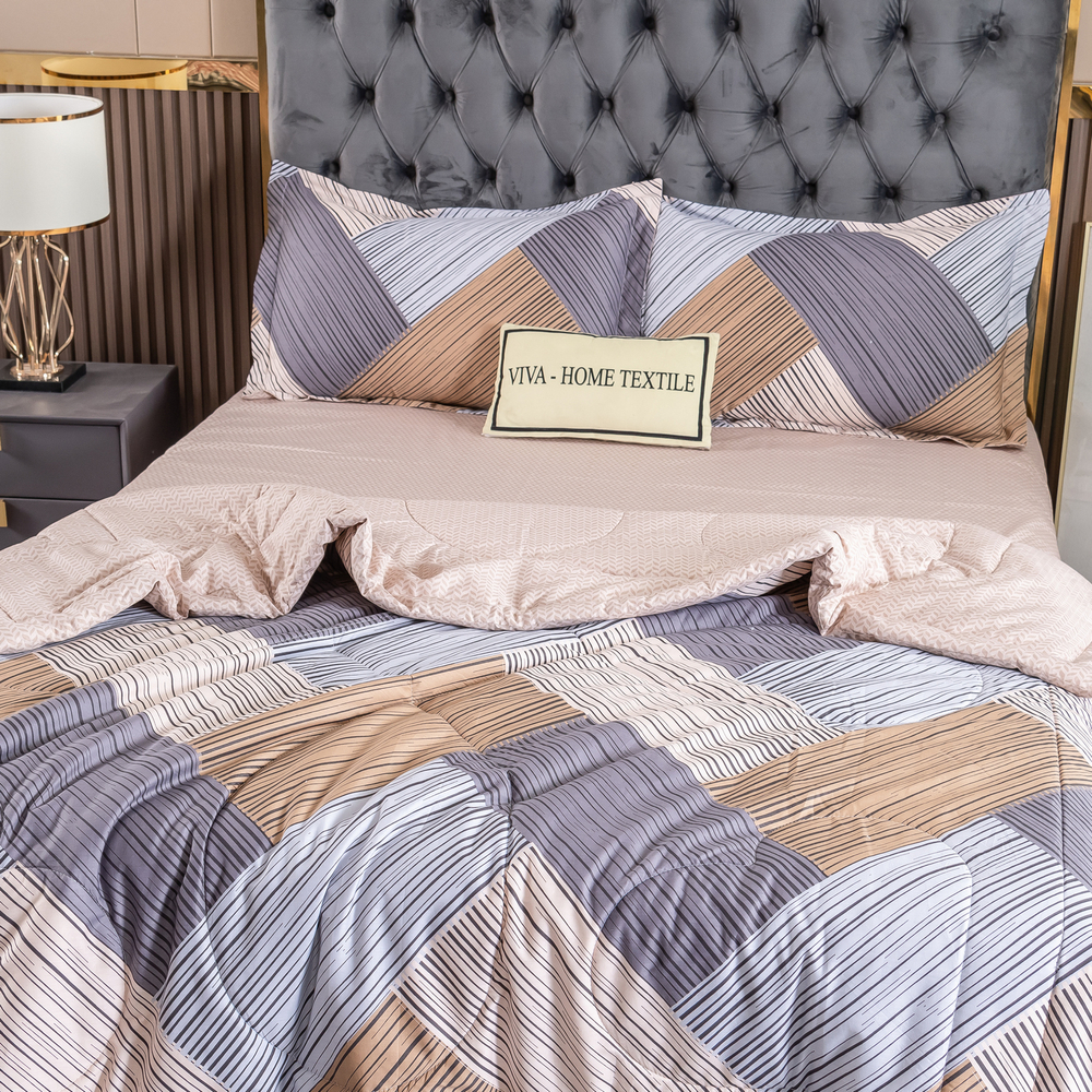 Комплект постельного белья Сатин с Одеялом 100% хлопок OB115