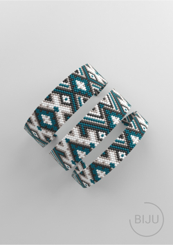 Схема PEYOTE, Схема браслета мозаичное плетение, узор из Miyuki Delica 11/0, файл PDF, №273