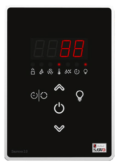 Электрическая печь SAWO Cubos CUB3-60Ni2-P (6 кВт, нержавейка), выносной пульт (встроенный блок мощности, пульт покупается отдельно)