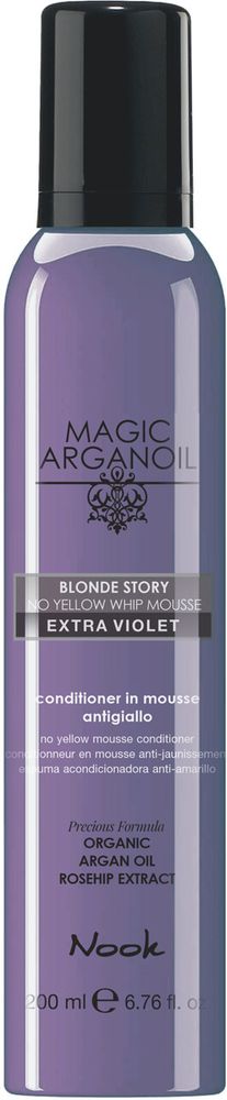 Nook Кондиционирующий мусс для светлых волос -Magic Arganoil Blonde Story No Yellow ,200мл