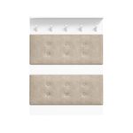 Вешалка настенная AIRIS 1, цвет белый матовый + ткань 208