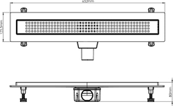 Душевой трап (лоток) EWRIKA 8600260 60 см, с сифоном
