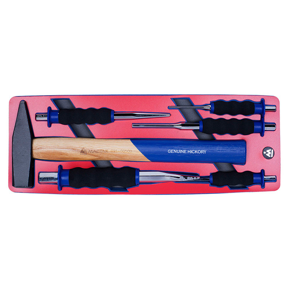 МАСТАК (5-9006) Набор ударно-режущего инструмента, ложемент, 6 предметов