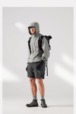Куртка Nothomme Geometric Structure Hidden Hood Jacket