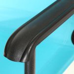 Шезлонг пляжный металл, 153х60х80 см, 100 кг, 2 положения спинки, голубой, Green Days, YTBC051-16-4535