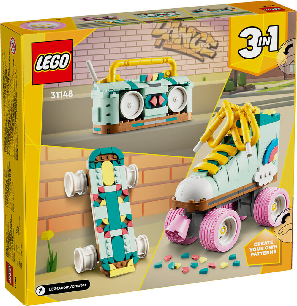 Конструктор LEGO Creator 3in1 31148 Ретро роликовые коньки, 3в1