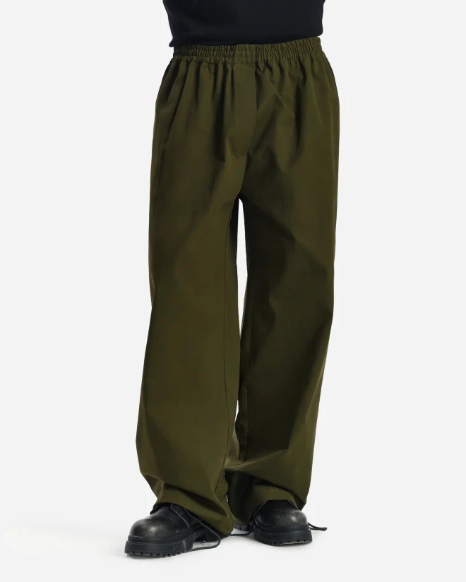 Широкие брюки хаки