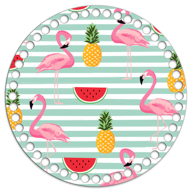 Донышко 20 см. Фламинго