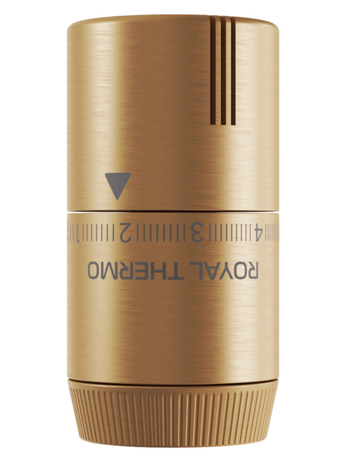 Термоголовка жидкостная Royal THERMO Design М30х1,5 золото матовый (RATHDN13015GM)