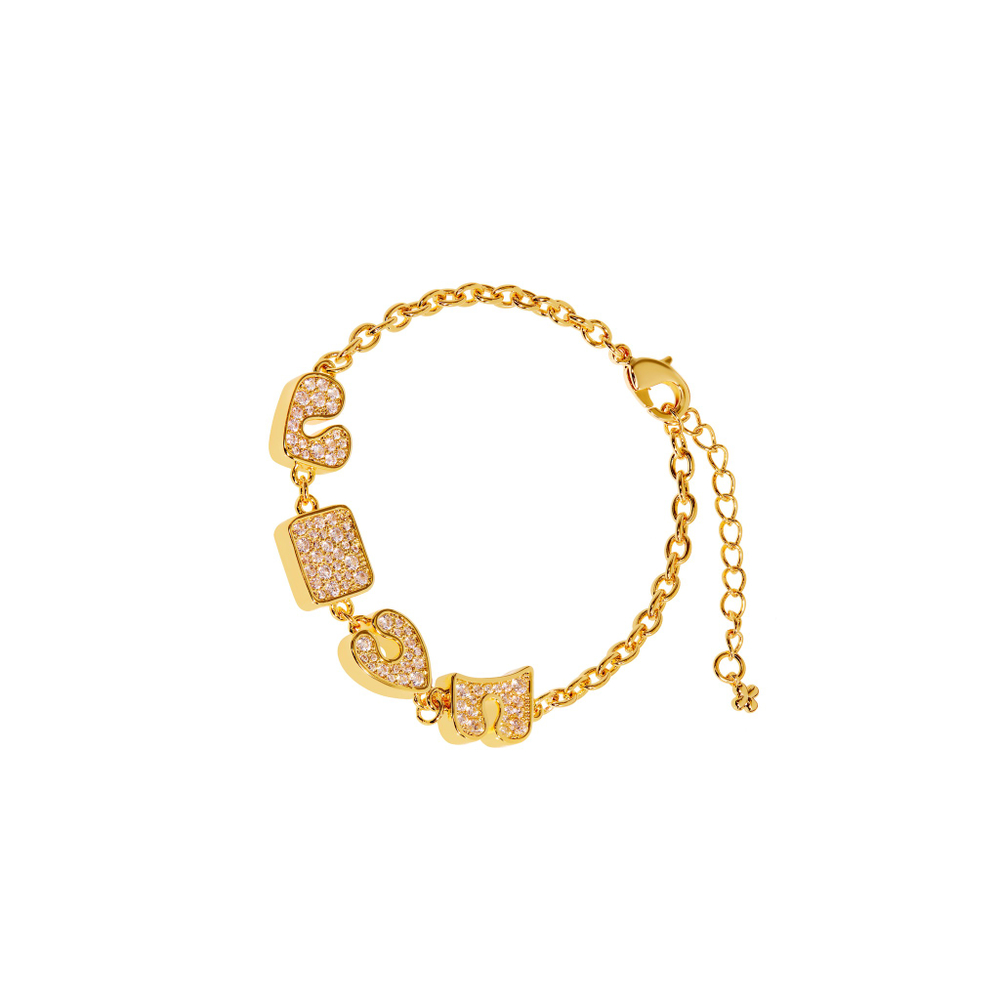 Браслет Hippie Love Bracelet - Gold